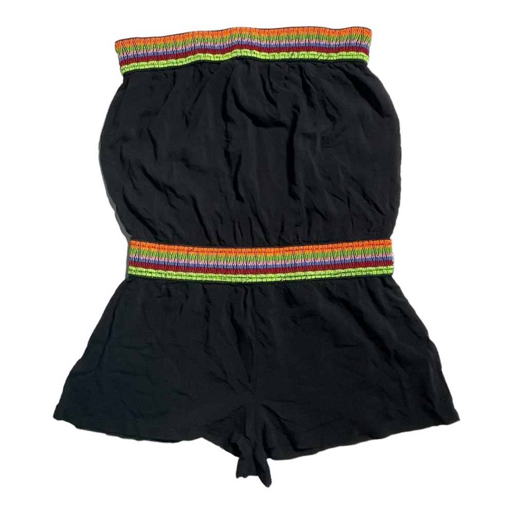 Venus women’s Shorts Romper Mocked Jumpsuit Size Small Black Strapless